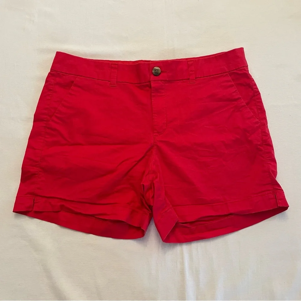 Old Navy Mid-Rise Everyday Short Bright Red Shorts Women's 12 - Picture 1 of 5
